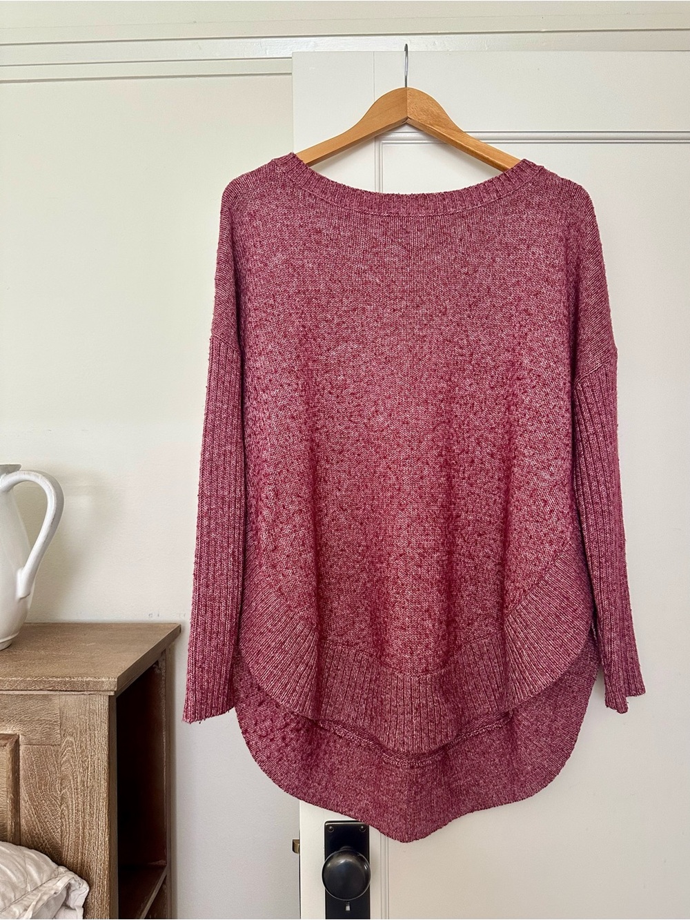 Sundance Cozy Oversized Crewneck Sweater - Dusty Rose